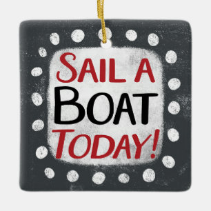 Vaar vandaag met een boot Ornament