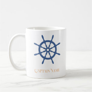 Vaar weg Nautical Beach Gepersonaliseerde Ship Hel Koffiemok