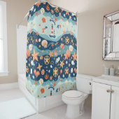 Vaar weg nautisch douchegordijn (In situ)