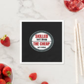 Vaardigheid is niet goedkoop en te groot servet (Insitu)