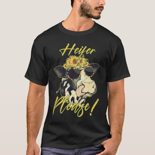 Vaars Alsjeblieft Koe Vaars Boer T-shirt (Voorkant)