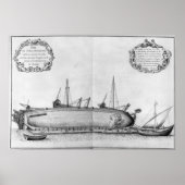 Vaartuig dat op zijn romp ligt poster (Voorkant)