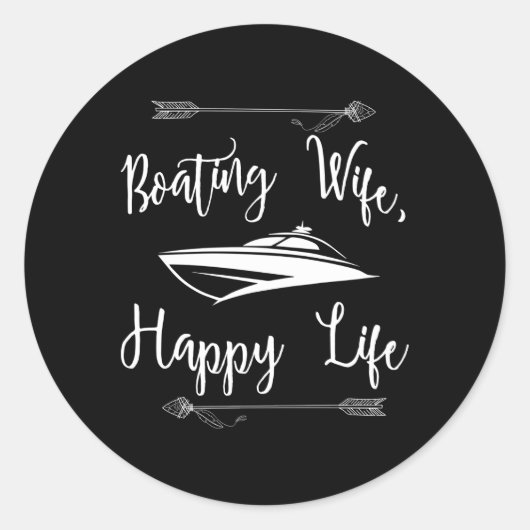 Vaartuig Nautische Zeilboot Ronde Sticker (Voorkant)