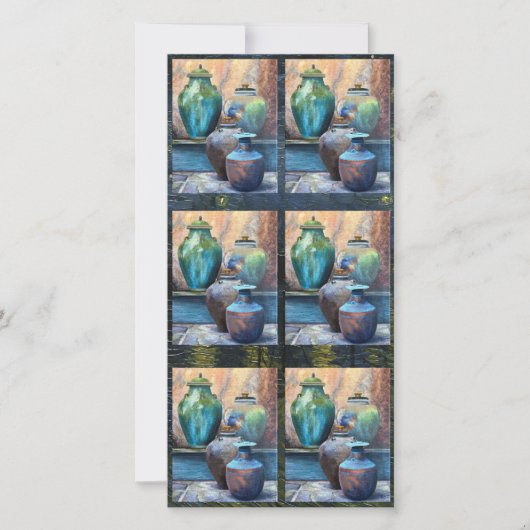  vaartuigen Acrylkunst Feestdagenkaart (Voorkant)