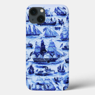 VAARTUIGEN EN SCHEPEN, marineblauw iPhone 13 Hoesje