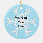 Vaarwel 2020, Welkom 2021 etnische kerstman Keramisch Ornament (Achterkant)