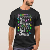 Vaarwel 2e graad Hallo 3e graad terug naar school T-shirt (Voorkant)