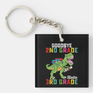 Vaarwel 2e klas hallo 3e klas T Rex dinosaurus Sleutelhanger