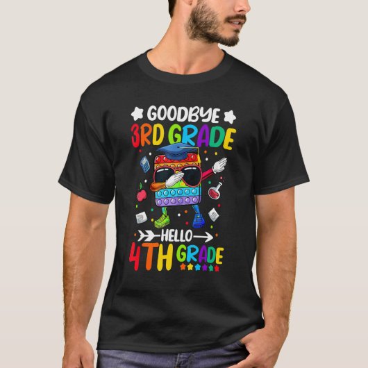 Vaarwel 3e graad Hallo 4e graad Afstuderen Poppi T-shirt (Voorkant)