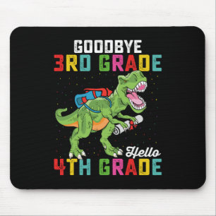 Vaarwel 3e klas Hallo 4e klas T-Rex Dinosaur Muismat
