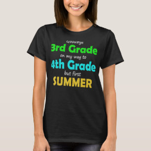 Vaarwel 3e klas op weg naar 4e klas 2022 afstudeer t-shirt
