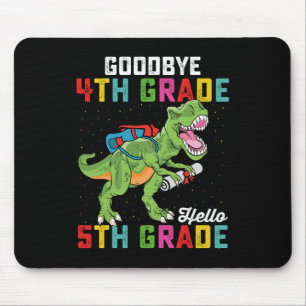 Vaarwel 4e klas Hallo 5e klas T Rex Dinosaur Muismat