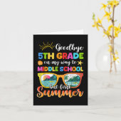 Vaarwel 5e klas Afstuderen naar middelbare school  Kaart (Gele Bloem)