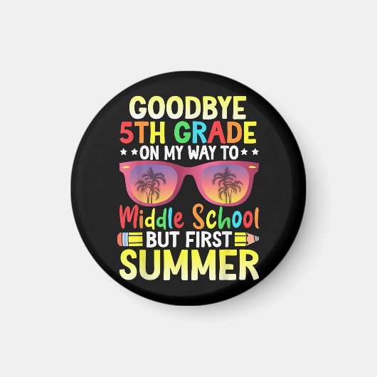 Vaarwel 5e klas Afstuderen naar middelbare school  Magneet (Voorkant)