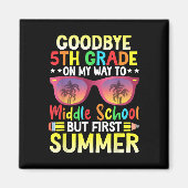 Vaarwel 5e klas Afstuderen naar middelbare school  Magneet (Voorkant)