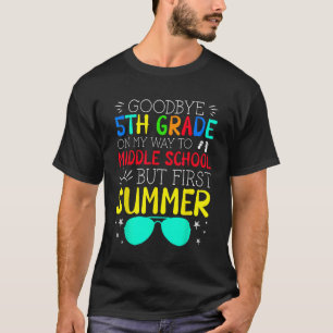 Vaarwel 5e klas Afstuderen naar middelbare school  T-shirt