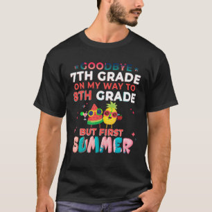 Vaarwel 7e klas Afstuderen Hallo naar 8e klas T-shirt