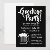 Vaarwel afscheid nemen van uitnodigingen van bierf (Voorkant / Achterkant)