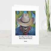 Vaarwel Cowboy Card Kaart (Achterkant)