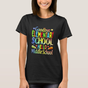 Vaarwel elementair Afstuderen Hallo middelbaar T-shirt