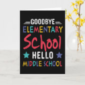 Vaarwel elementaire school Hallo middelbare school Kaart (Gele Bloem)