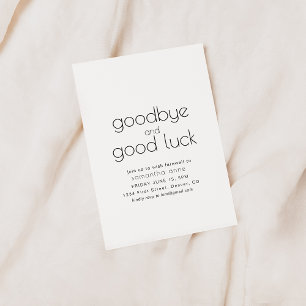 Vaarwel en veel succes Pensioen Partij Uitnodigen Kaart