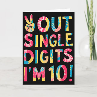 Vaarwel enkele cijfers Ik ben 10 jaar oud 10e verj Kaart