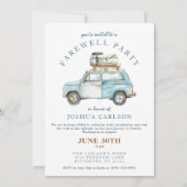 Vaarwel Grad Aquarel Afscheidsfeestje Kaart (Voorkant)