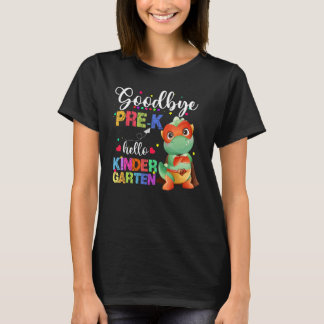 Vaarwel Hallo Kindergarten Gelukkig Laatste Dag Cu T-shirt