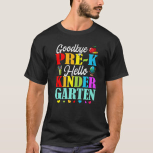 Vaarwel Hallo Kindergarten Terug naar school 2 T-shirt