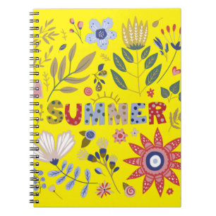Vaarwel, Hallo zomer en bloemen Notitieboek