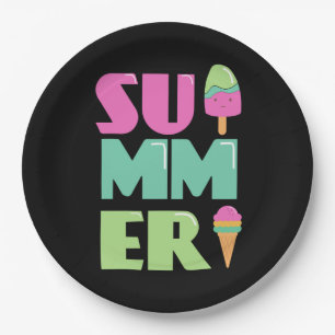 Vaarwel Hallo zomervakantie Papieren Bordje