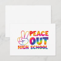Vaarwel Hoge School Tie Dye Laatste Dag Van School