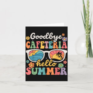 Vaarwel Kantine Hallo Zomer Laatste Schooldag Kaart