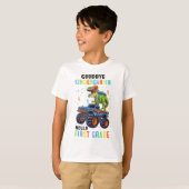 Vaarwel Kindergarten Hallo 1e graad Dinosaur Boys T-shirt (Voorkant volledig)