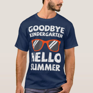 Vaarwel Kindergarten Hallo Summer Afgelopen Dag Gr T-shirt