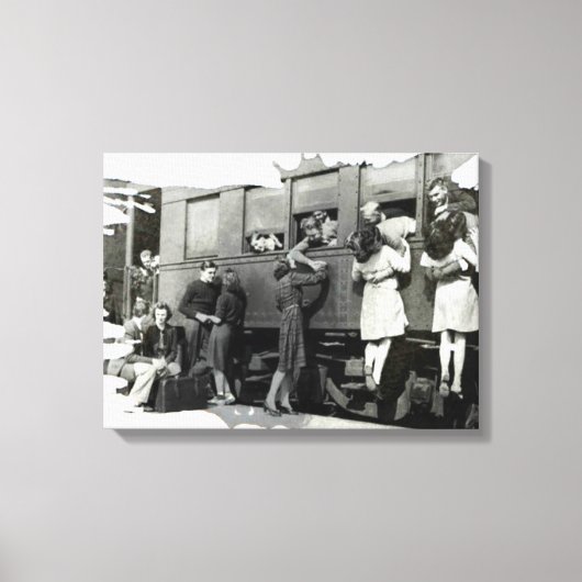 Vaarwel Kiss | Canvas Afdruk (Voorkant)