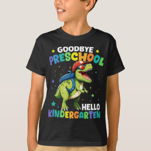 Vaarwel kleuterschool Afstuderen Dinosaurus T rex T-shirt