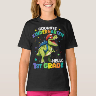 Vaarwel Kleuterschool Afstuderen Dinosaurus Trex T-shirt