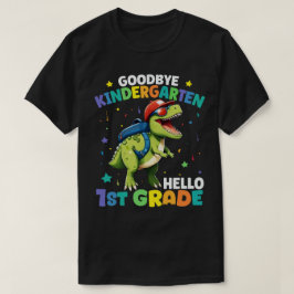 Vaarwel Kleuterschool Graduatie Dinosaurus Trex T-shirt