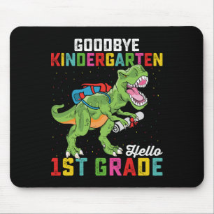 Vaarwel kleuterschool hallo eerste klas T Rex Scho Muismat