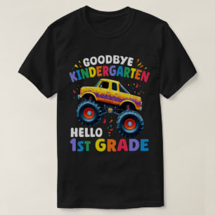 Vaarwel Kleuterschool Monster Truck Afstuderen T-shirt