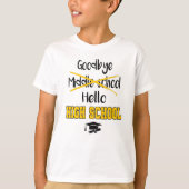 Vaarwel middelbare school Afstuderen High School T-shirt (Voorkant)