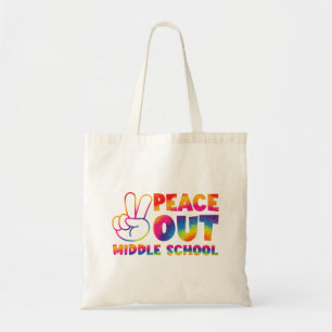 Vaarwel Middelbare School Tie Dye Laatste Schoolda Tote Bag