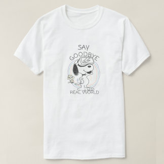 Vaarwel, mijn echte wereld t-shirt