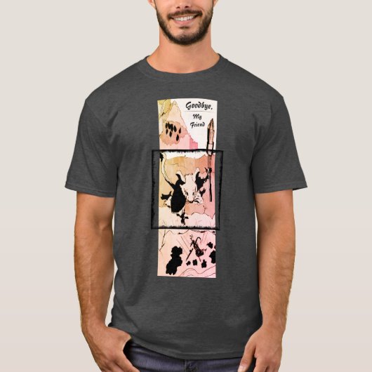 Vaarwel, mijn vriend t-shirt (Voorkant)