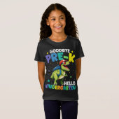 Vaarwel Pre-k afstuderen Dinosaurus T rex T-shirt (Voorkant volledig)