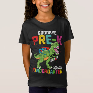 Vaarwel Pre K Hallo Kleuterschool T Rex School T-shirt