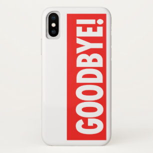 VAARWEL! Rood en Wit iPhone X Hoesje