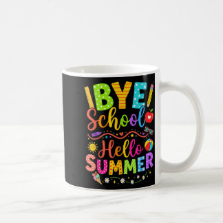 Vaarwel School Hallo Zomer Kinderen Vakantie Laats Koffiemok